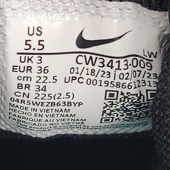 Nike Downshifter 11 Women's Black Running Shoes CW3413 009 US Size 5.5 NWOT - Picture 8 of 8